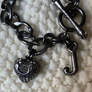 Juicy Couture Pewter link bracelet